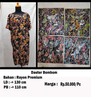 Distributor Baju Daster Kota Gunungsitoli