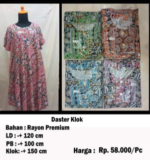 Distributor Baju Daster Kota Batam